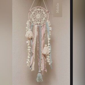 Ukelele Pink  and Blue Dreamcatcher